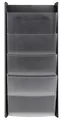 Kataloghalter, schwarz, wandmontiert, A45, 4 Fächer, ALBA