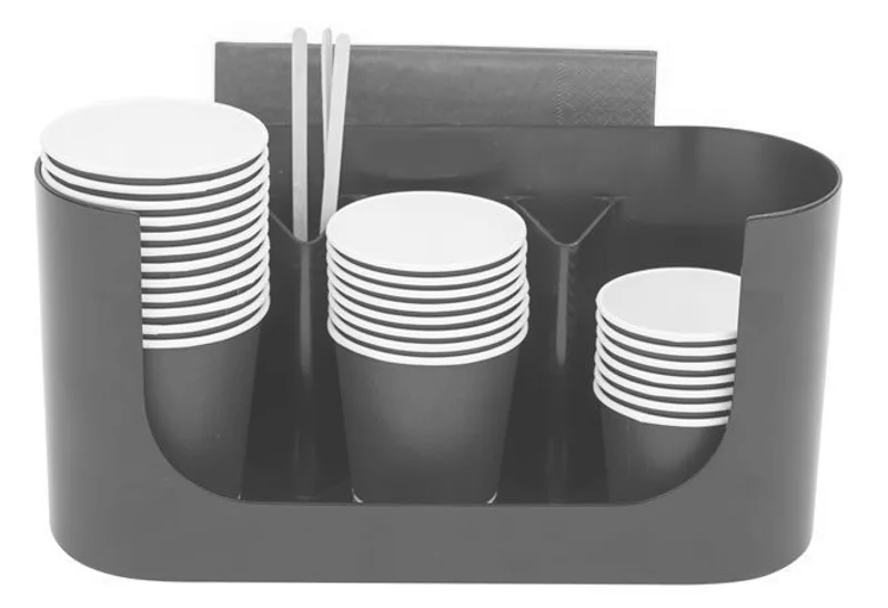 Hauptproduktbild Držák na kelímky "Coffee break", na 3 nápoje, plast, ALBA