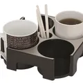 Weiteres Produktbild Držák na kelímky "Coffee break", na 4 nápoje, hliník, ALBA