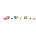 Weiteres Produktbild Regenbogenbälle an Schnur mit Glöckchen 3,5 cm/80 cm