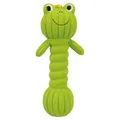 Dumpbell Frog, Frosch/Hantel, Latex mit Sound, 18cm