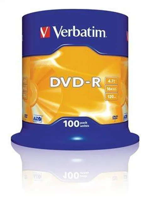Hauptproduktbild DVD-R 4,7GB, 16x, AZO, Verbatim, 100-cake