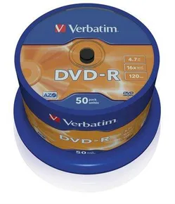DVD-R 4,7 GB, 16x, AZO, Verbatim, 50 Kuchen