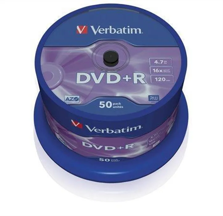 Hauptproduktbild DVD+R 4,7GB, 16x, AZO, Verbatim, 50-cake