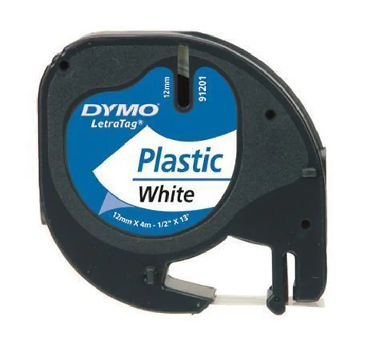 Hauptproduktbild Dymo LetraTag páska plastová 12mm x 4m, bílá, 59422, S0721660