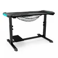 E-blue Spieltisch EGT574BK, 113cm x 59,5cm, 74-86,8cm, unterbeleuchtet, einstellbare Höhe