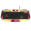E-blue IRON MAN EKM707, Tastatur US, Game, beleuchtete Rände typ verkabelt (USB), gold