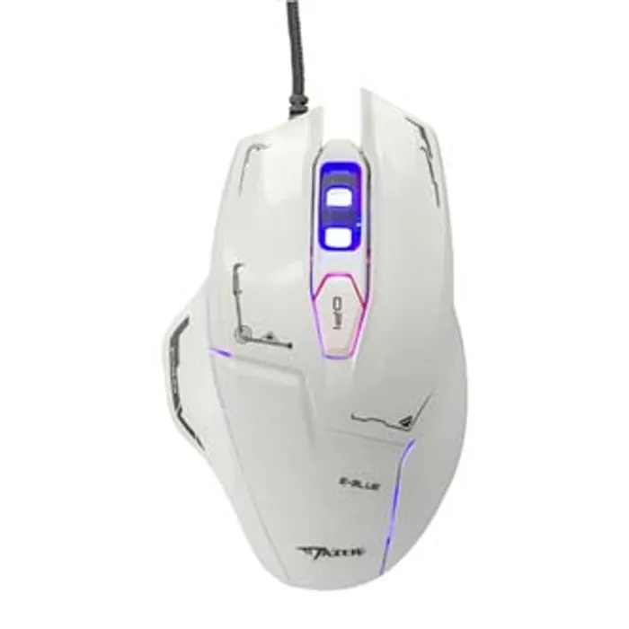 Hauptproduktbild E-Blue Myš Mazer, 2500DPI, optická, 6tl., 1 kolečko, drátová USB, bílá, herní
