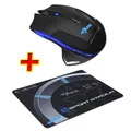 E-Blue Maus Mazer-R, 2500 DPI, 2,4 GHz, optisch, 6 Tasten, 1 Scrollrad, kabellos, schwarz, 2 Stück