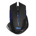 E-Blue Maus Mazer-R, 2500 DPI, 2,4 GHz, optisch, 6 Tasten, 1 Scrollrad, kabellos, schwarz, 2 Stück