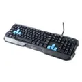 E-blue Polygon, Tastatur US, Game, spritzwassergeschützt typ verkabelt (USB), schwarz