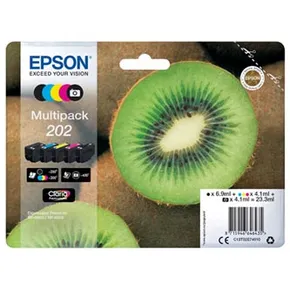 Epson Original Ink C13T02E74010, 202, CMYK, 250 (čb)/300 (bar.)S, 1x6.9ml, 4x4.1ml, Epson XP-6000, XP-6005