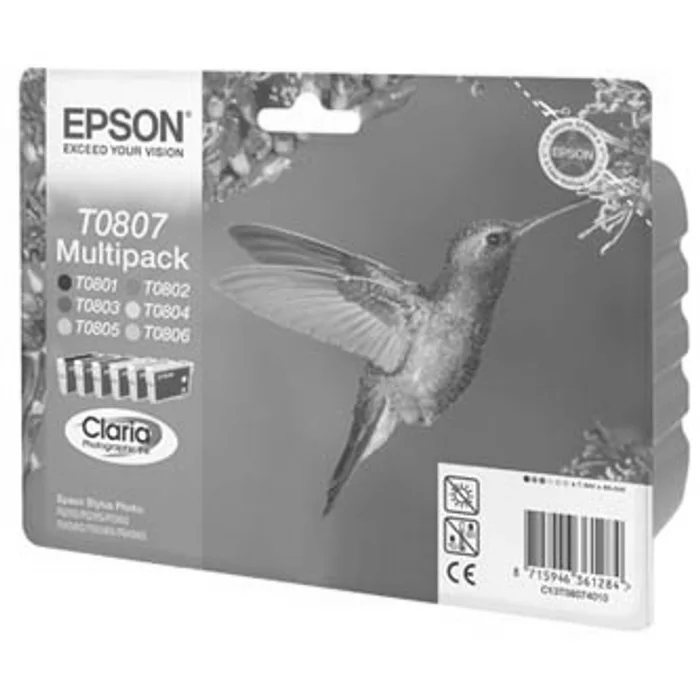 Hauptproduktbild Epson originální ink C13T08074011, CMYK/light C/light M, Epson Stylus Photo PX700W