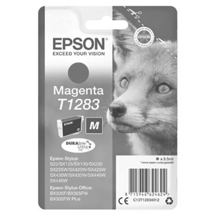 Hauptproduktbild Epson originální ink C13T12834022, T1283, magenta, blistr, 3,5ml, Epson Stylus S22, SX125