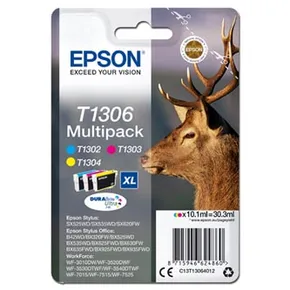 Epson Original Ink C13T13064012, T1306, cyan/magenta/yellow, 30,3ml, Epson Stylus Office BX320FW