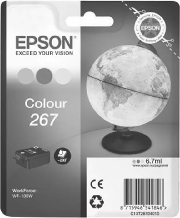 Hauptproduktbild Epson originální ink C13T26704010, 267, color, 6,7ml, Epson WF-100W