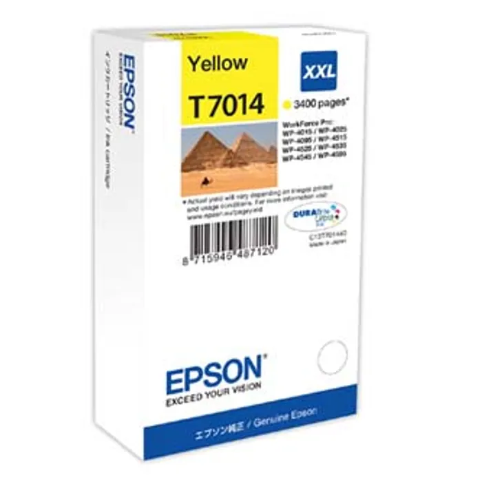 Hauptproduktbild Epson originální ink C13T70144010, XXL, yellow, 3400str., Epson WorkForce Pro WP4000, 450