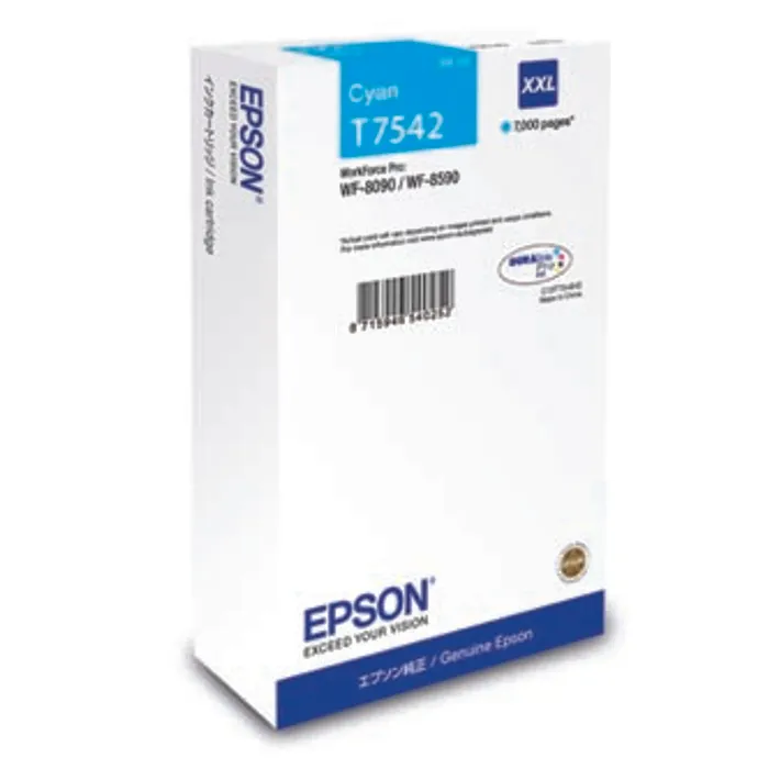 Hauptproduktbild Epson originální ink C13T754240, T7542, XXL, cyan, 69ml, Epson WorkForce Pro WF-8090DW, W