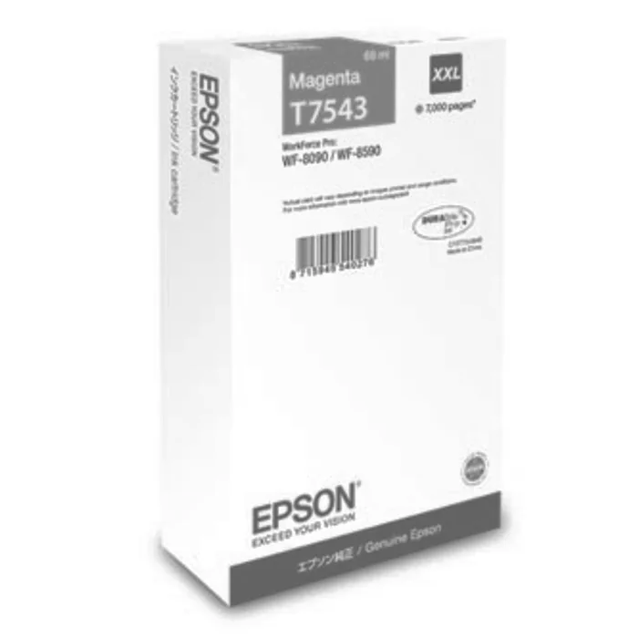 Hauptproduktbild Epson originální ink C13T754340, T7543, XXL, magenta, 69ml, Epson WorkForce Pro WF-8090DW