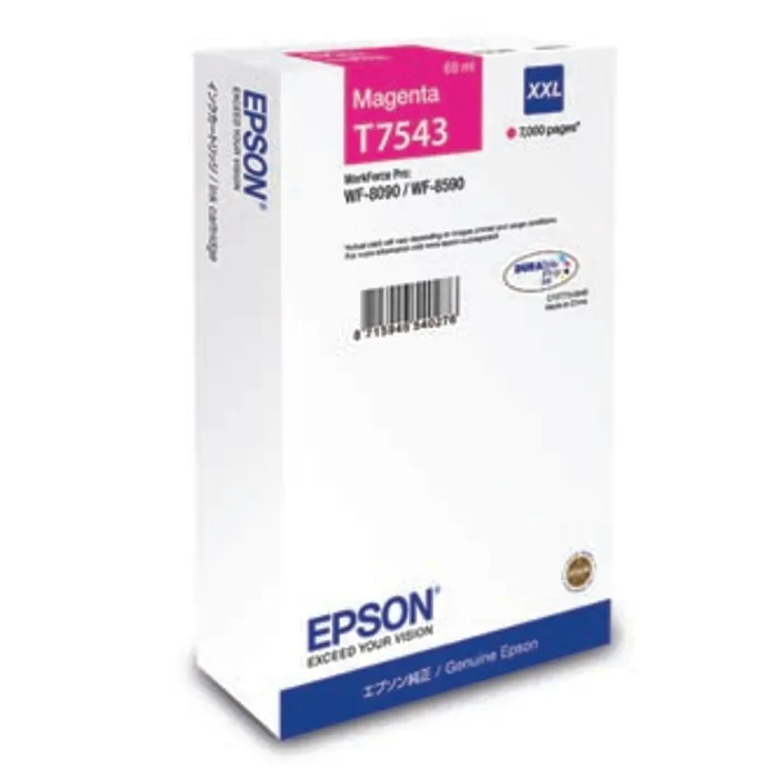 Hauptproduktbild Epson originální ink C13T754340, T7543, XXL, magenta, 69ml, Epson WorkForce Pro WF-8090DW