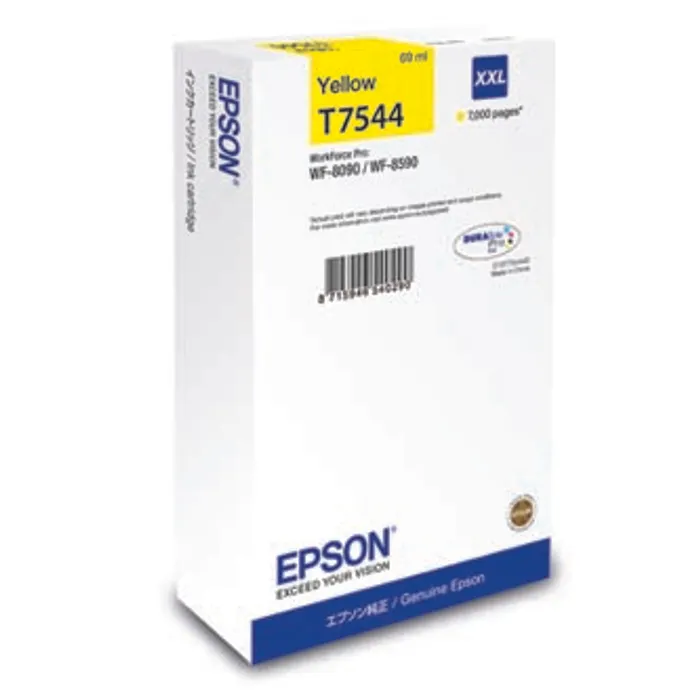 Hauptproduktbild Epson originální ink C13T754440, T7544, XXL, yellow, 69ml, Epson WorkForce Pro WF-8590DWF