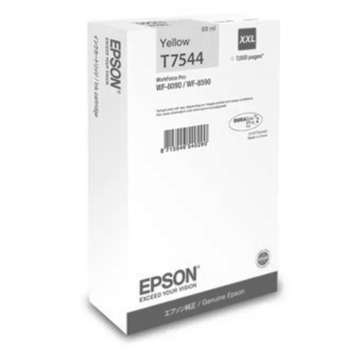 Hauptproduktbild Epson originální ink C13T754440, T7544, XXL, yellow, 69ml, Epson WorkForce Pro WF-8590DWF