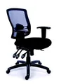 Ergonomischer Bürostuhl, Netzstoff, Netzrückenlehne, Chromgestell, MaYAH, "Creati