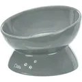 Ergonomische XXL-Keramikschüssel, erhöht, 0,35l/o 17cm, grau