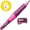 Ergonomischer Mech. Bleistift für Linkshänder - STABILO EASYergo 3,15 rosa/lila HB+Spitzer