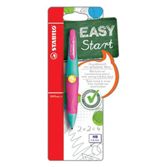 Hauptproduktbild Ergonomická mechanická tužka pro leváky STABILO EASYergo 1.4 tyrkysová/růžová - HB