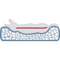 Weiteres Produktbild Ergonomisches Kissen BENDSON, oval, 80 x 55 cm, dunkelgrau/hellgrau