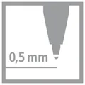 Weiteres Produktbild Ergonomischer Roller für Linkshänder STABILO EASYoriginal Pastellwolkenblau