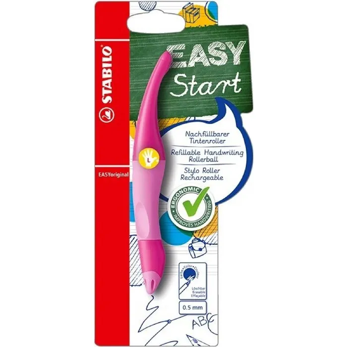 Hauptproduktbild Ergonomický roller pro leváky STABILO EASYoriginal světle růžová/tmavě růžová