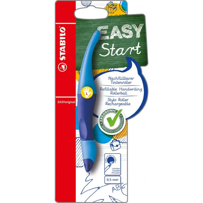 Hauptproduktbild Ergonomický roller pro leváky STABILO EASYoriginal tmavě modrá/světle modrá