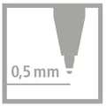 Weiteres Produktbild Ergonomischer Roller für Rechtshänder STABILO EASYoriginal Holograph Edition grün