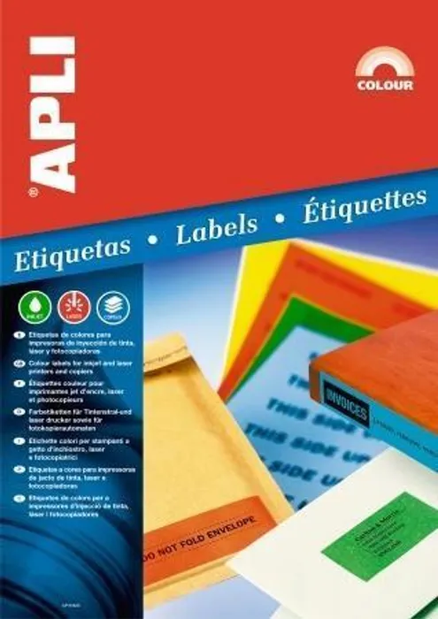 Hauptproduktbild Etiketa, 70 x 37mm, žlutá, 480 ks/bal., APLI