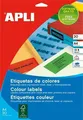 Weiteres Produktbild Etikett, 70 x 37 mm, gelb, 480 Stück/Pack, APLI