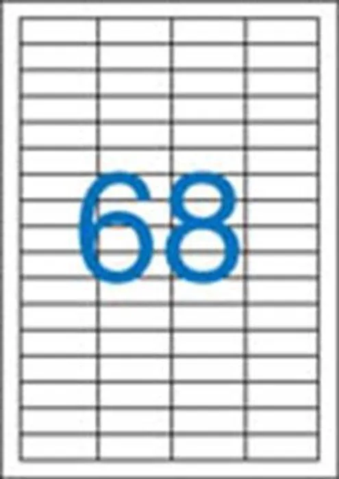 Hauptproduktbild Etiketa, ILC, 48,5x16,9 mm, čtyřřadé, 6800 ks/bal., VICTORIA