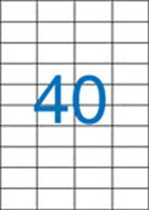 Hauptproduktbild Etiketa, ILC, 52,5x29,7 mm, čtyřřadé, 4000 ks/bal., VICTORIA