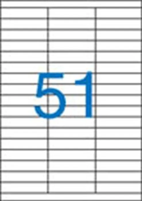 Hauptproduktbild Etiketa, ILC, 70x16,9 mm, třířadé, 5100 ks/bal., VICTORIA