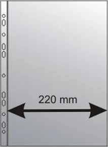 Prospekthülle U maxi, A4, 220 x 300mm, 100mic, matt, 50Stk