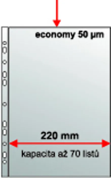 Hauptproduktbild Euroobal A4 U MAXI PP eurozáv. krupička, 50mic. 235x305mm [50 ks]