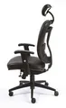 Executive-Sessel "Supreme", schwarz, Kunstleder, schwarzes Kreuz, MaYAH