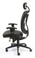 Executive-Sessel "Supreme", schwarz, Kunstleder, schwarzes Kreuz, MaYAH