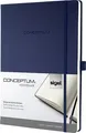 Weiteres Produktbild Exklusives Notizbuch „Conceptum“, blau, A4, kariert, 194 Blatt, SIGEL