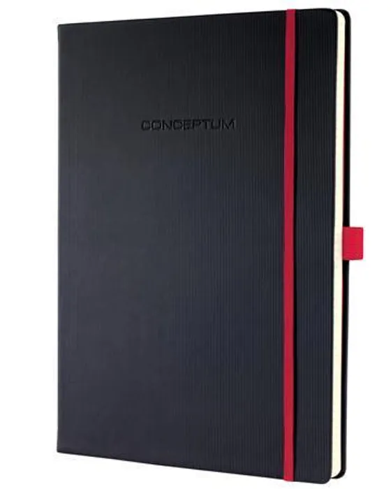 Hauptproduktbild Exkluzivní zápisník "Conceptum Red Edition", černo-červená, A4, čtverečkovaný, 194 listů,