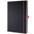 Weiteres Produktbild Exklusives Notizbuch „Conceptum Red Edition“, schwarz-rot, A4, kariert, 194 Blatt,