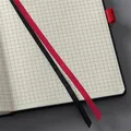 Weiteres Produktbild Exklusives Notizbuch „Conceptum Red Edition“, schwarz-rot, A4, kariert, 194 Blatt,
