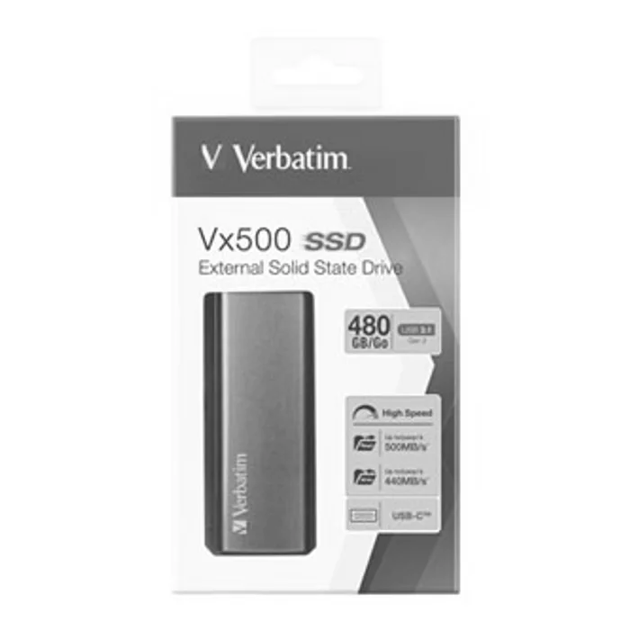 Hauptproduktbild Externí disk SSD Vx500 Verbatim USB 3.0 (3.2 Gen 1), 480GB, GB, 47443 stříbrný