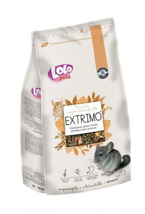 Hauptproduktbild EXTRIMO kompletní krmivo pro činčily v sáčku se zipem 750 g